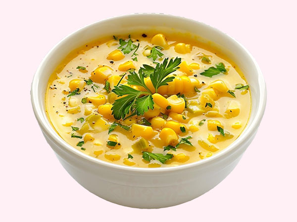 creamy soup corn flour khazarkhooshe img w600h450 05 طرز تهیه سوپ کرمی با آرد ذرت, سوپ کرمی با آرد ذرت, دستور پخت سوپ کرمی با آرد ذرت, روش پخت سوپ کرمی با آرد ذرت