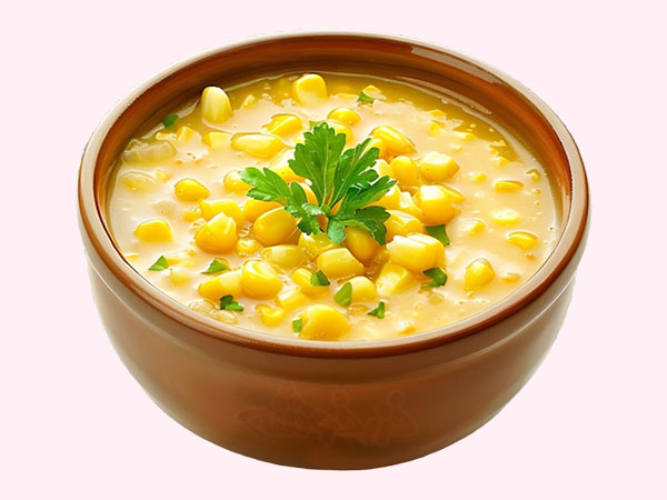 creamy soup corn flour khazarkhooshe img w600h450 07 طرز تهیه سوپ کرمی با آرد ذرت, سوپ کرمی با آرد ذرت, دستور پخت سوپ کرمی با آرد ذرت, روش پخت سوپ کرمی با آرد ذرت