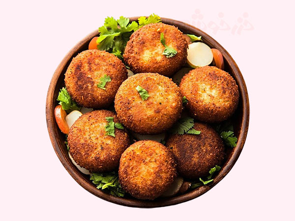 crispy cutlet kuku khazarkhooshe img w600h450 07 طرز تهیه کتلت و کوکو, کتلت و کوکو خانگی, دستور پخت کتلت و کوکو, روش پخت کتلت و کوکو