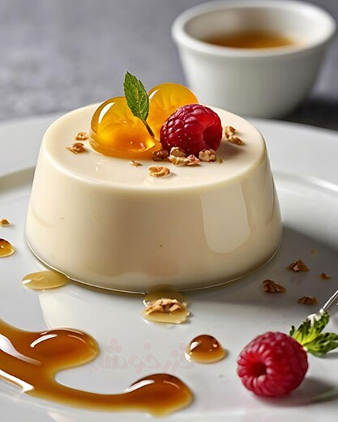 soft pudding khazarkhooshe img w480h600 04 طرز تهیه پودینگ لطیف, پودینگ لطیف با آرد ذرت, دستور پخت پودینگ لطیف با آرد ذرت, روش پخت پودینگ لطیف با آرد ذرت
