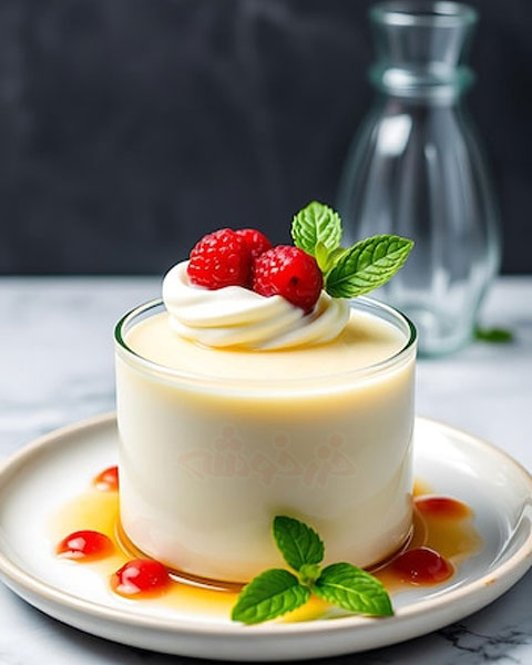 soft pudding khazarkhooshe img w480h600 08 طرز تهیه پودینگ لطیف, پودینگ لطیف با آرد ذرت, دستور پخت پودینگ لطیف با آرد ذرت, روش پخت پودینگ لطیف با آرد ذرت