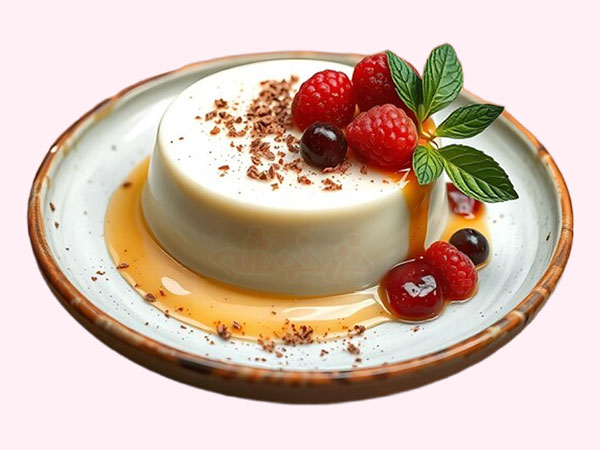soft pudding khazarkhooshe img w600h450 06 طرز تهیه پودینگ لطیف, پودینگ لطیف با آرد ذرت, دستور پخت پودینگ لطیف با آرد ذرت, روش پخت پودینگ لطیف با آرد ذرت